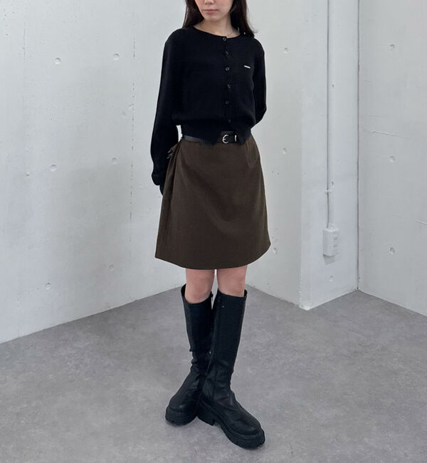 archives「ウールライク台形ミニスカート」|スカート|