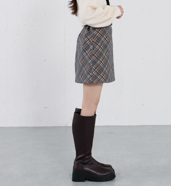 archives「ベルト付きチェックアソート台形ミニＳＫ」|スカート|