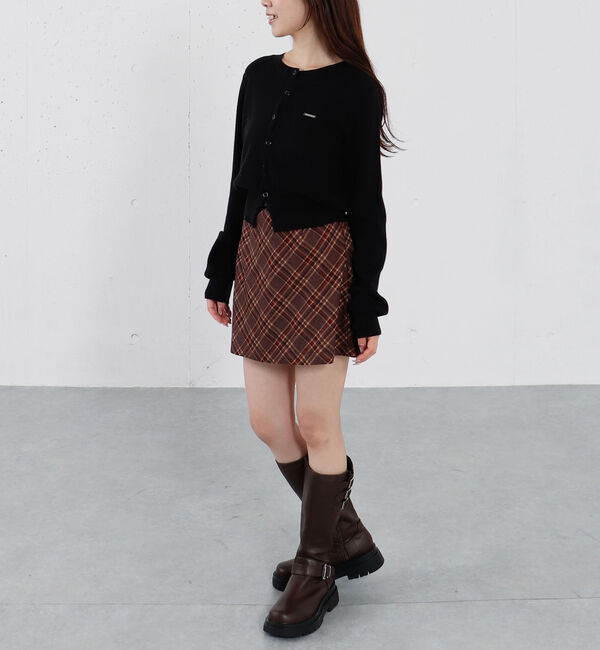 archives「ベルト付きチェックアソート台形ミニＳＫ」|スカート|