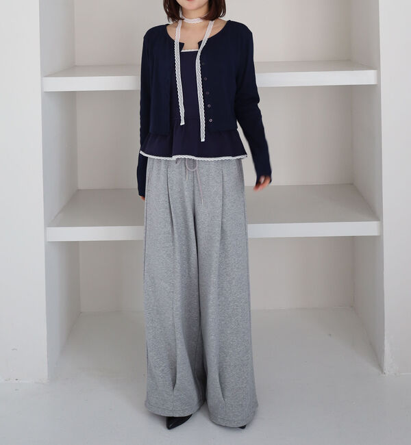 archives「チョーカー付ドットアソートフリルカットアンサンブル」|カーディガン|