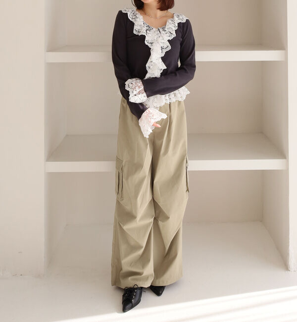 archives「ドッキングレースフリルカットＴＯＰＳ」|Tシャツ・カットソー|