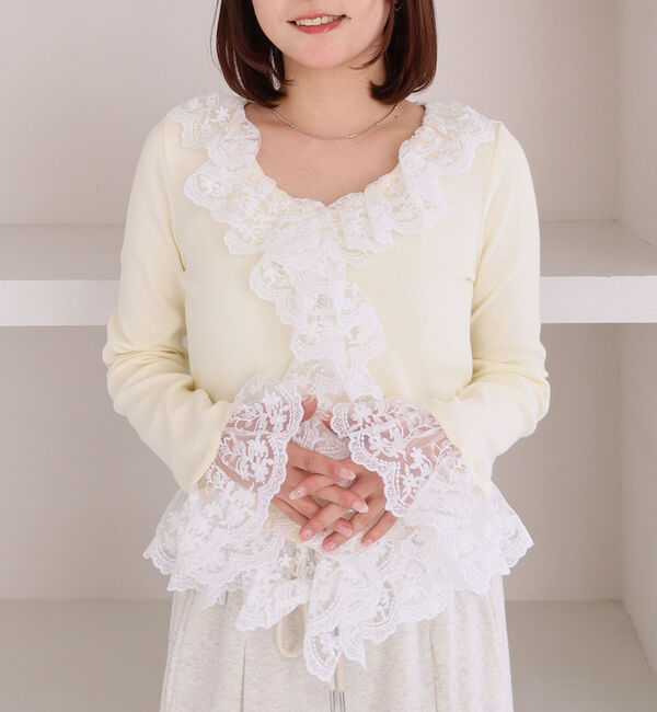 archives「ドッキングレースフリルカットＴＯＰＳ」|Tシャツ・カットソー|IVORY