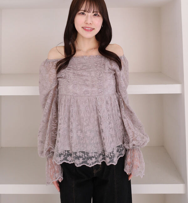 archives「刺繍レース２ｗａｙオフショルブラウス」|シャツ・ブラウス|