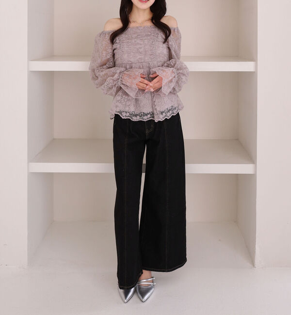 archives「刺繍レース２ｗａｙオフショルブラウス」|シャツ・ブラウス|
