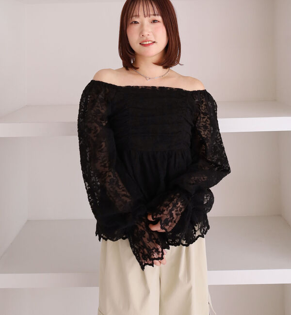 archives「刺繍レース２ｗａｙオフショルブラウス」|シャツ・ブラウス|