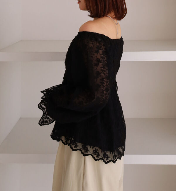 archives「刺繍レース２ｗａｙオフショルブラウス」|シャツ・ブラウス|