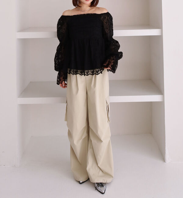 archives「刺繍レース２ｗａｙオフショルブラウス」|シャツ・ブラウス|