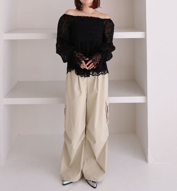 archives「刺繍レース２ｗａｙオフショルブラウス」|シャツ・ブラウス|