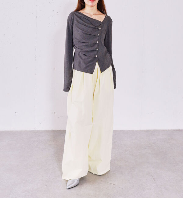 archives「【ＯＮかわ】２ｗａｙアシメボタンカットＴＯＰＳ」|Tシャツ・カットソー|