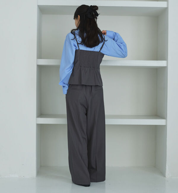 archives「【ＯＮかわ】ウォッシャブルＦボタンビスチェ」|シャツ・ブラウス|