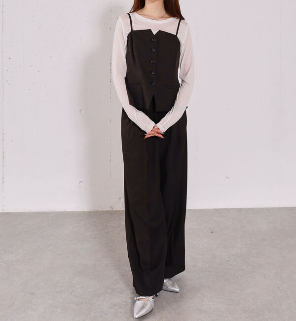 archives「【ＯＮかわ】ウォッシャブルＦボタンビスチェ」|シャツ・ブラウス|