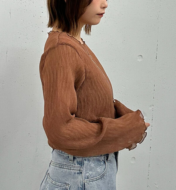 archives「シアー楊柳ＴＯＰＳ／」|カーディガン|