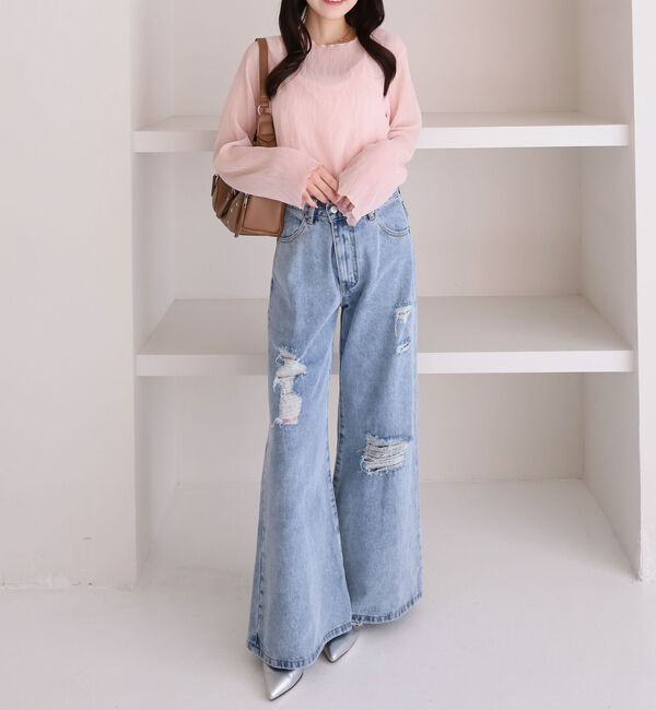 archives「シアー楊柳ＴＯＰＳ／」|カーディガン|