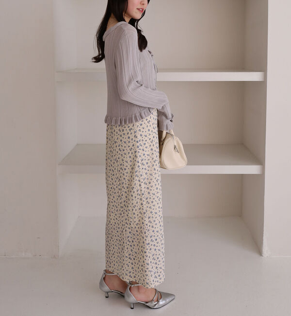 archives「【高機能】ランダムリブフリルニットカーディガン」|カーディガン|