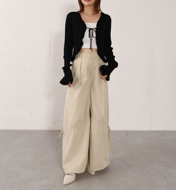 archives「【高機能】ランダムリブフリルニットカーディガン」|カーディガン|