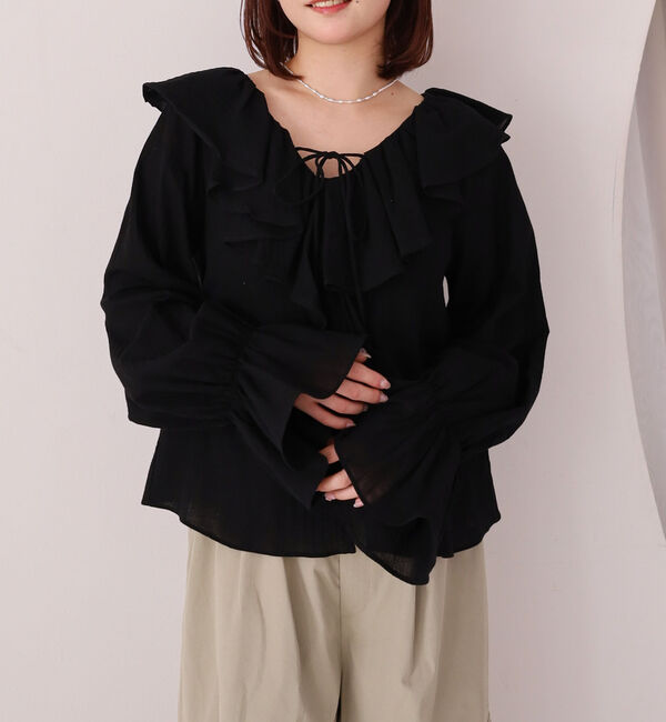 archives「ラッフルフリルブラウス」|シャツ・ブラウス|