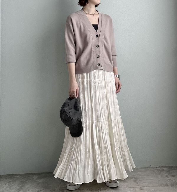 Doux archives「レイヤード風Ｖネックカーディガン」|カーディガン|