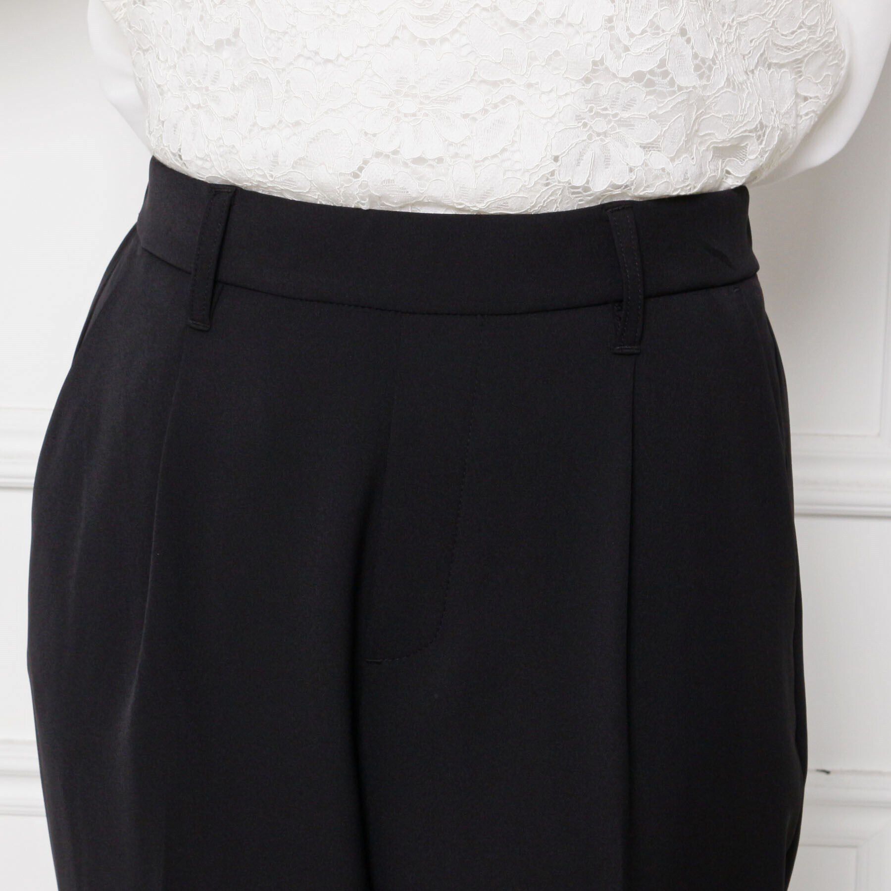 SHOO･LA･RUE「【S-5L/洗濯機可/2WAYストレッチ】ダブルクロスセンタープレステーパード」|その他|