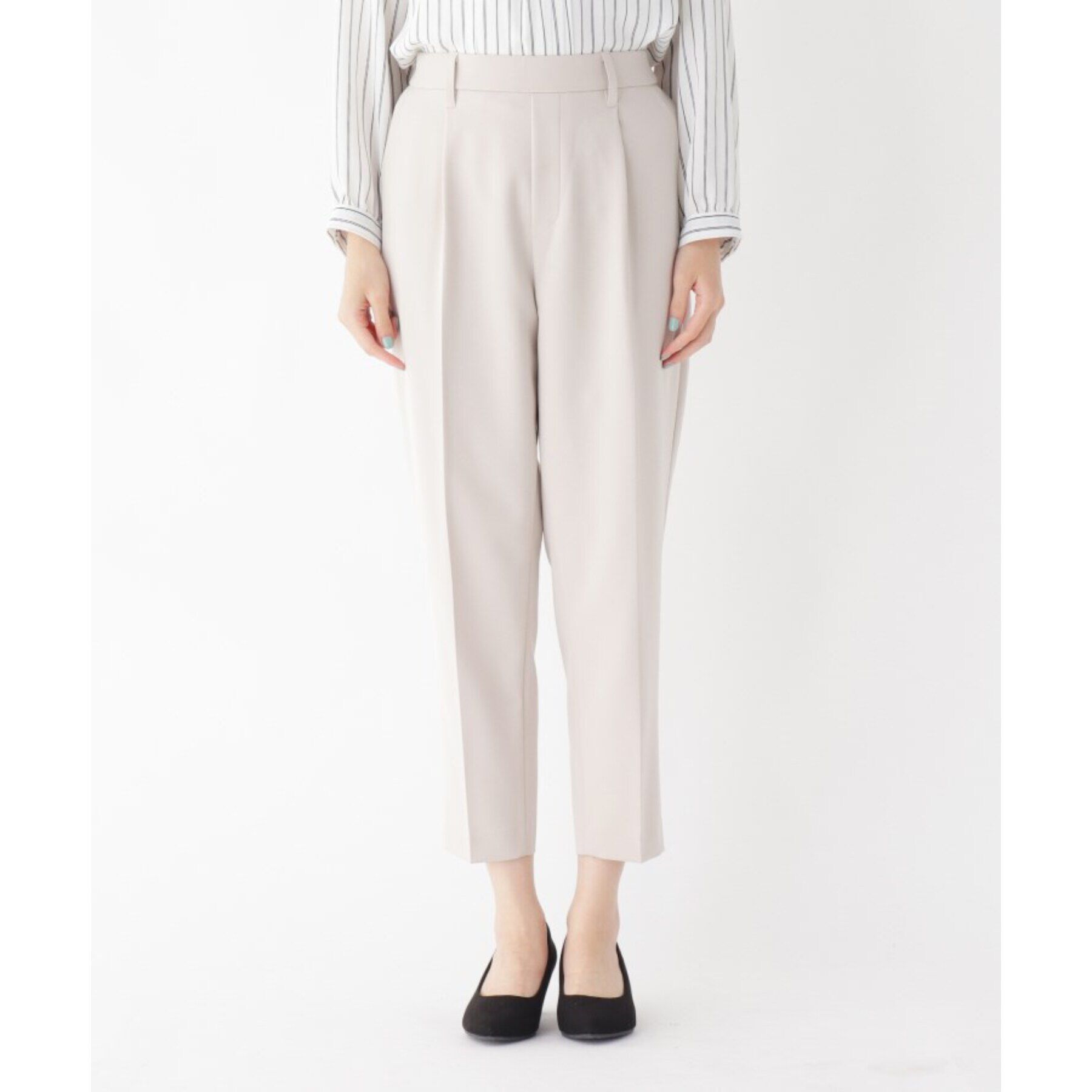 SHOO･LA･RUE「【S-5L/洗濯機可/2WAYストレッチ】ダブルクロスセンタープレステーパード」|その他|