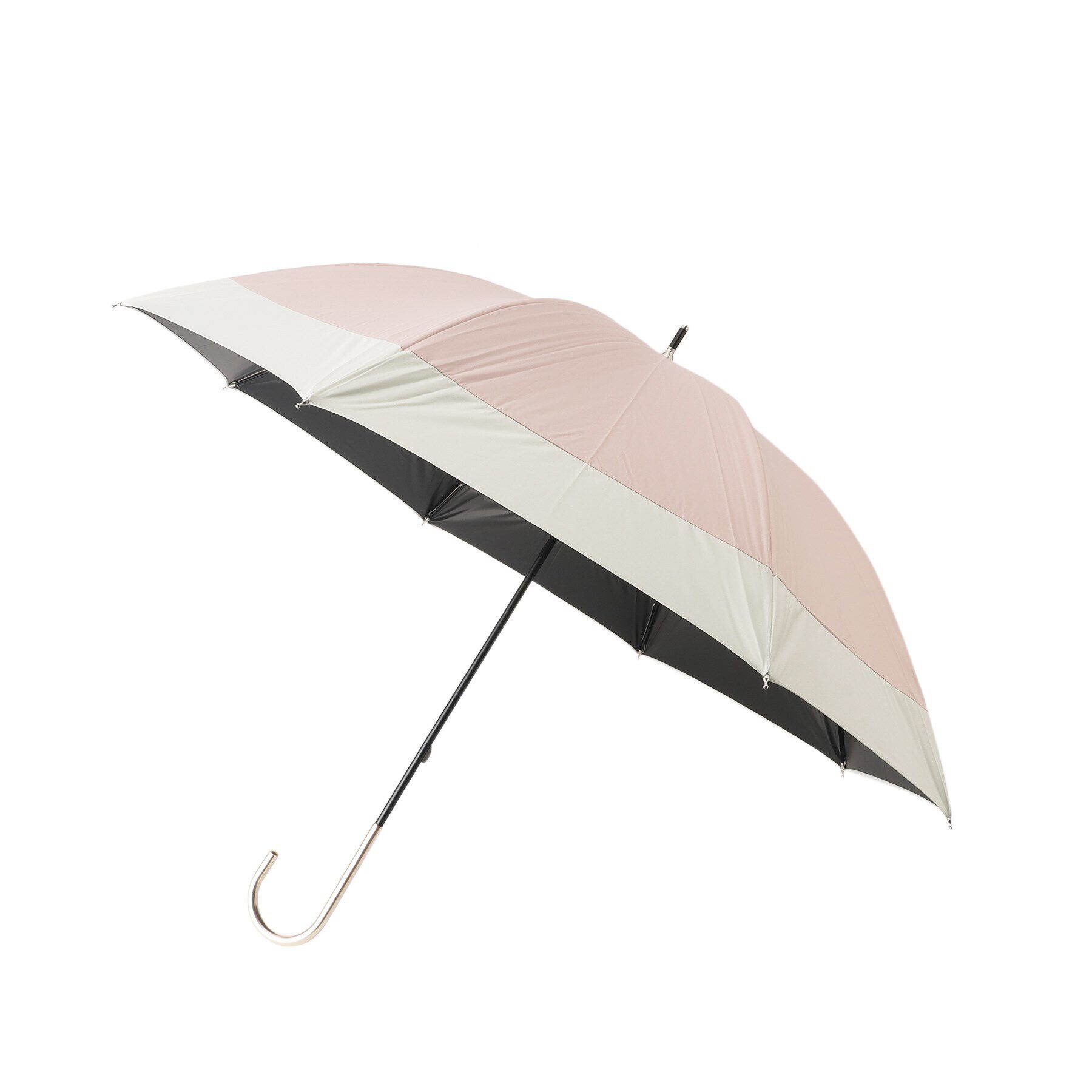 SHOO･LA･RUE「【長傘/晴雨兼用/because】遮光バイカラーパラソル」|傘|ﾗｲﾄﾋﾟﾝｸ(570)