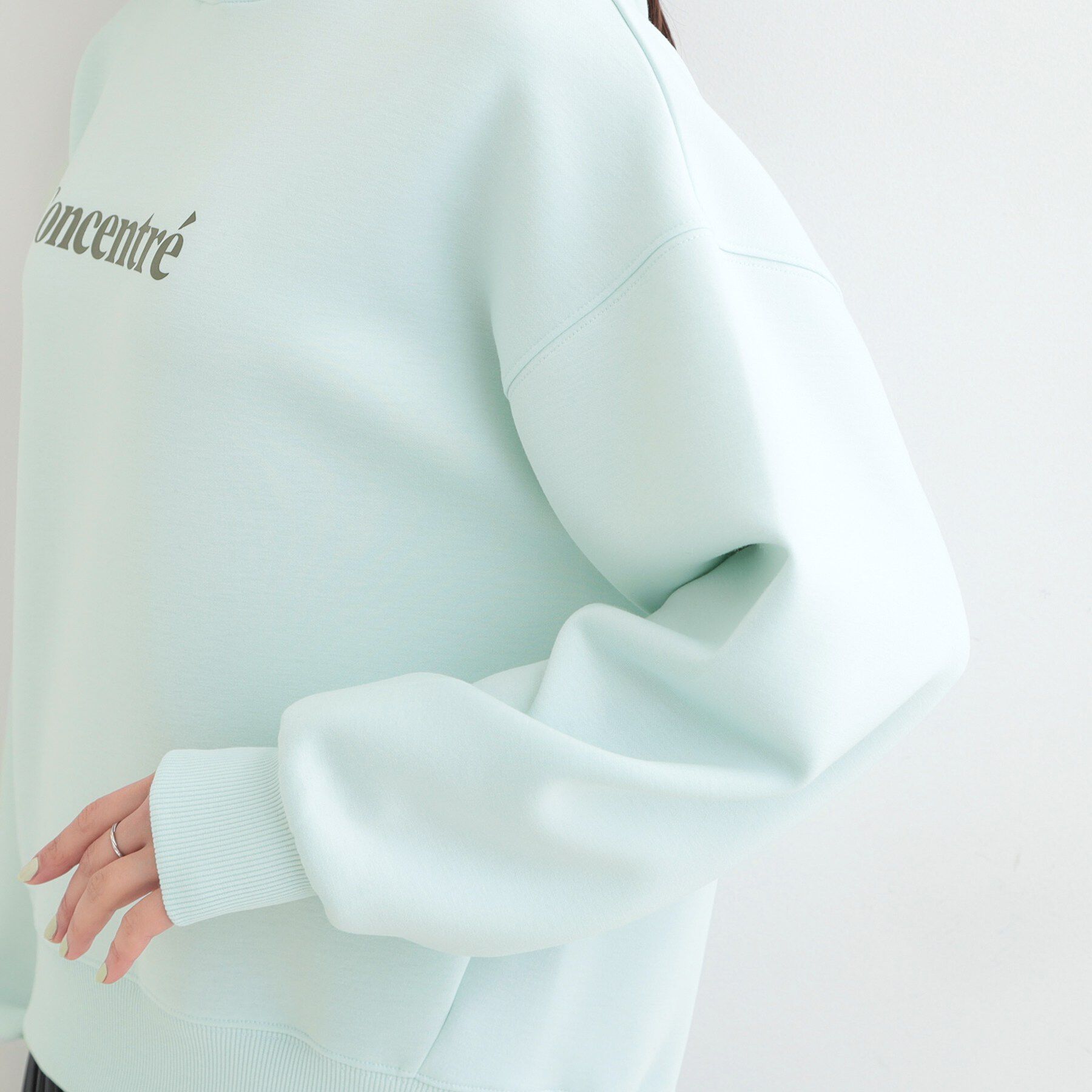 SHOO･LA･RUE「【セットアップ可/S-LL/なめらかタッチ】選べる3柄 ロゴ入りプルパーカ」|パーカー|