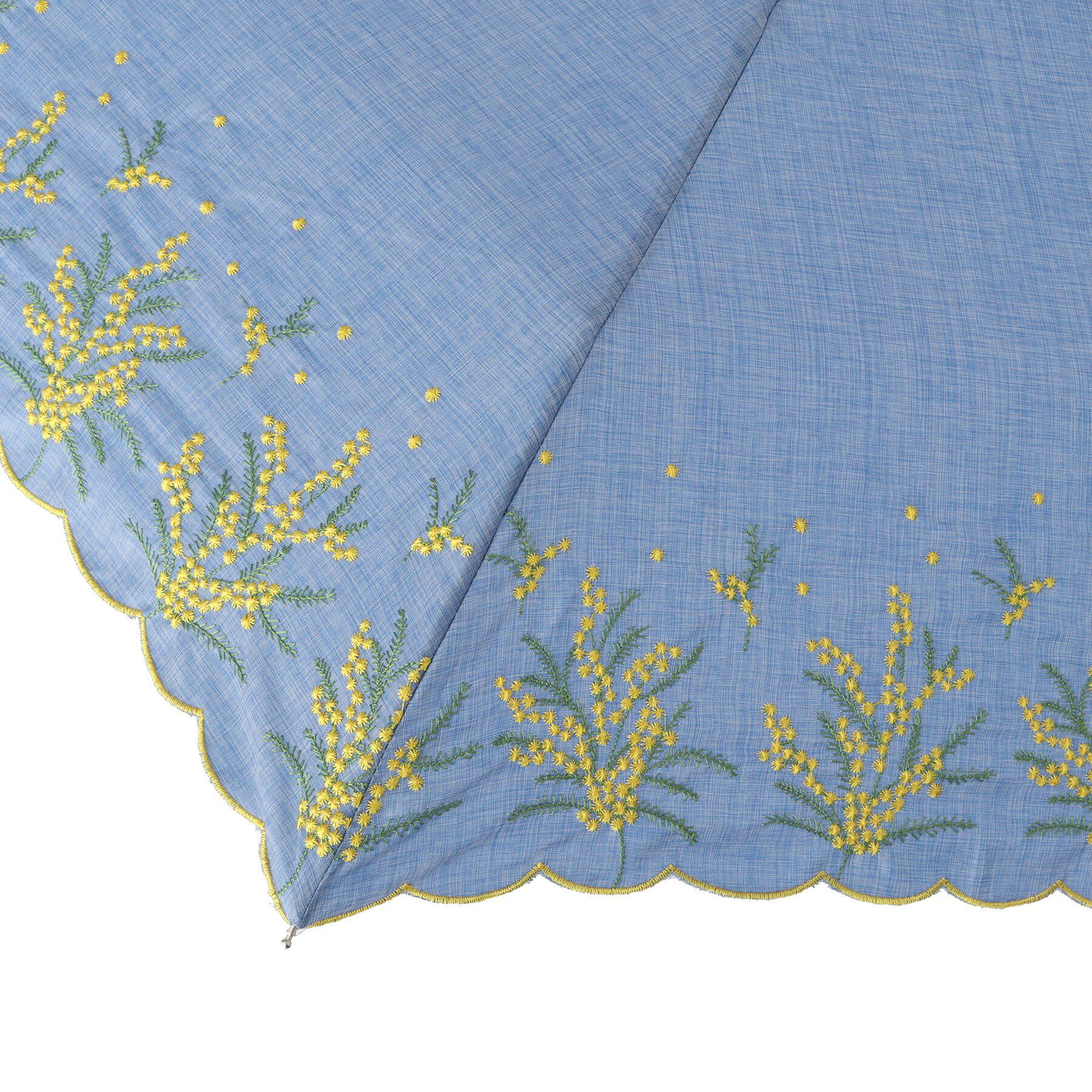 SHOO･LA･RUE「【晴雨兼用】ミモザ刺繍折りたたみ傘【because】」|傘|