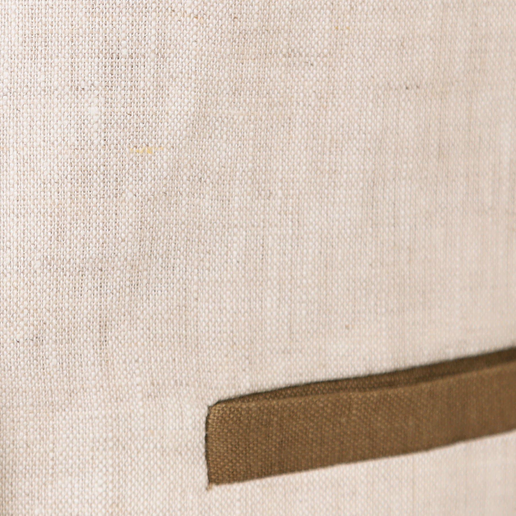 Dessin「【セットアップ可能・洗える】配色クルーネック麻ジャケット」|ノーカラージャケット|