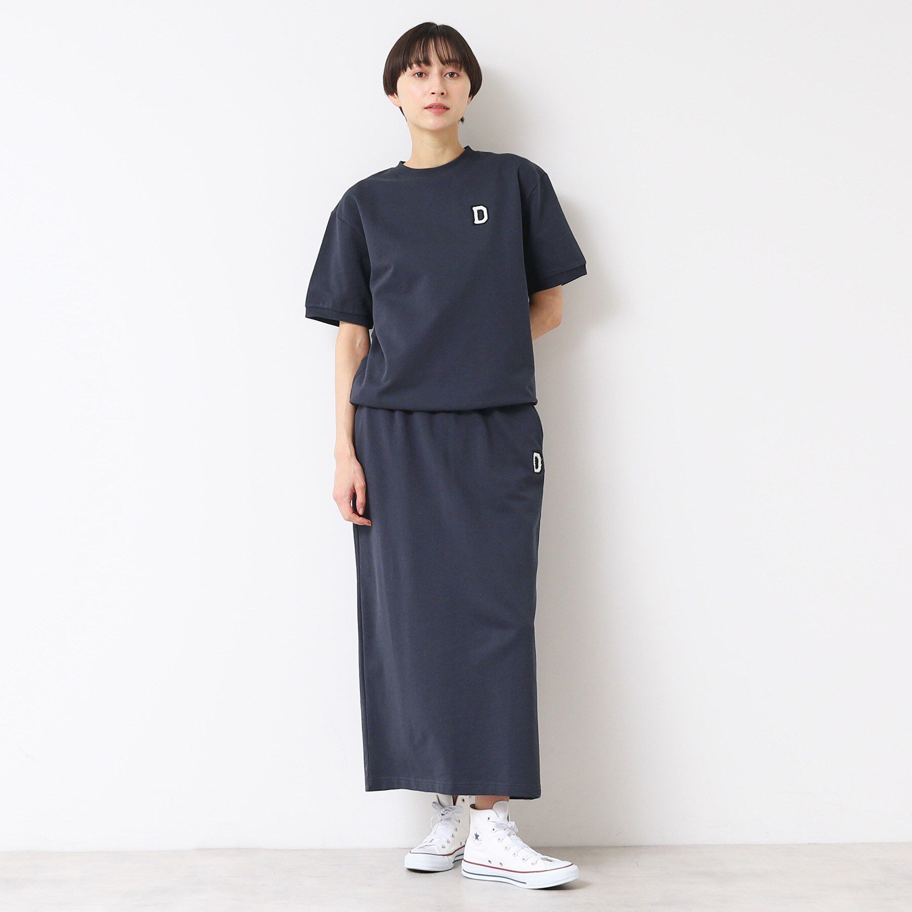 Dessin「【セットアップ可能・ウエストゴム・洗える】ミニ裏毛タイトスカート」|スカート|