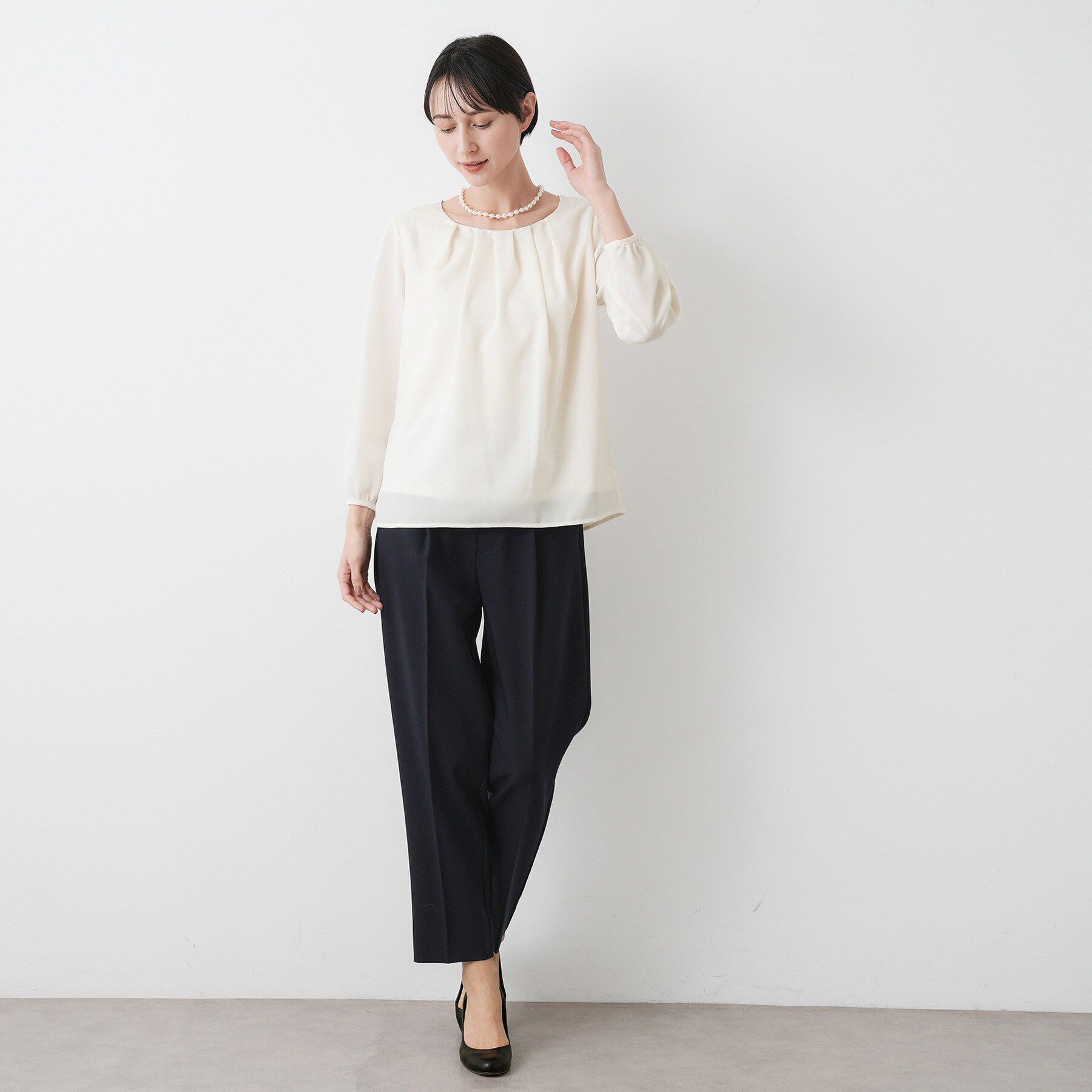 Dessin「【入卒/セレモニー/洗える】ジョーゼットブラウス」|シャツ・ブラウス|