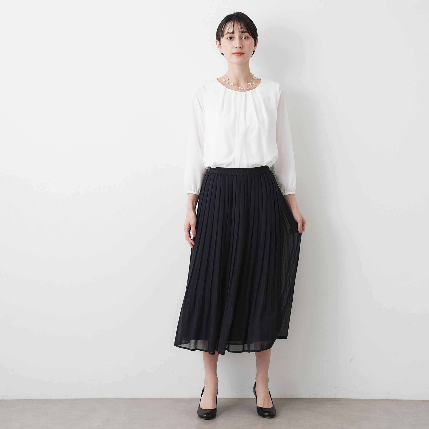 Dessin「【入卒/セレモニー/洗える】ジョーゼットブラウス」|シャツ・ブラウス|