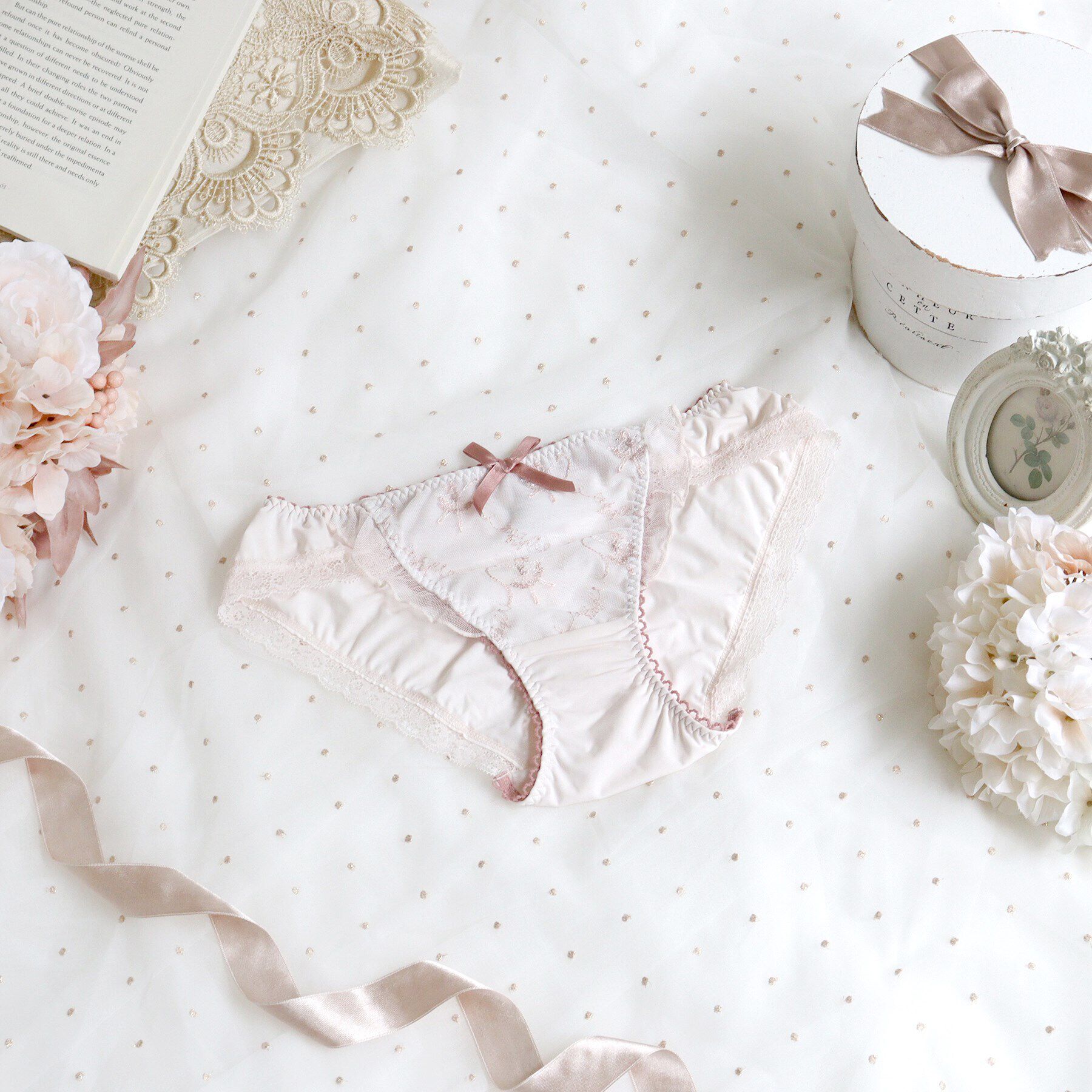 Risa Magli「ジェイミー ノーマルショーツ」|インナー|ピンク(071)