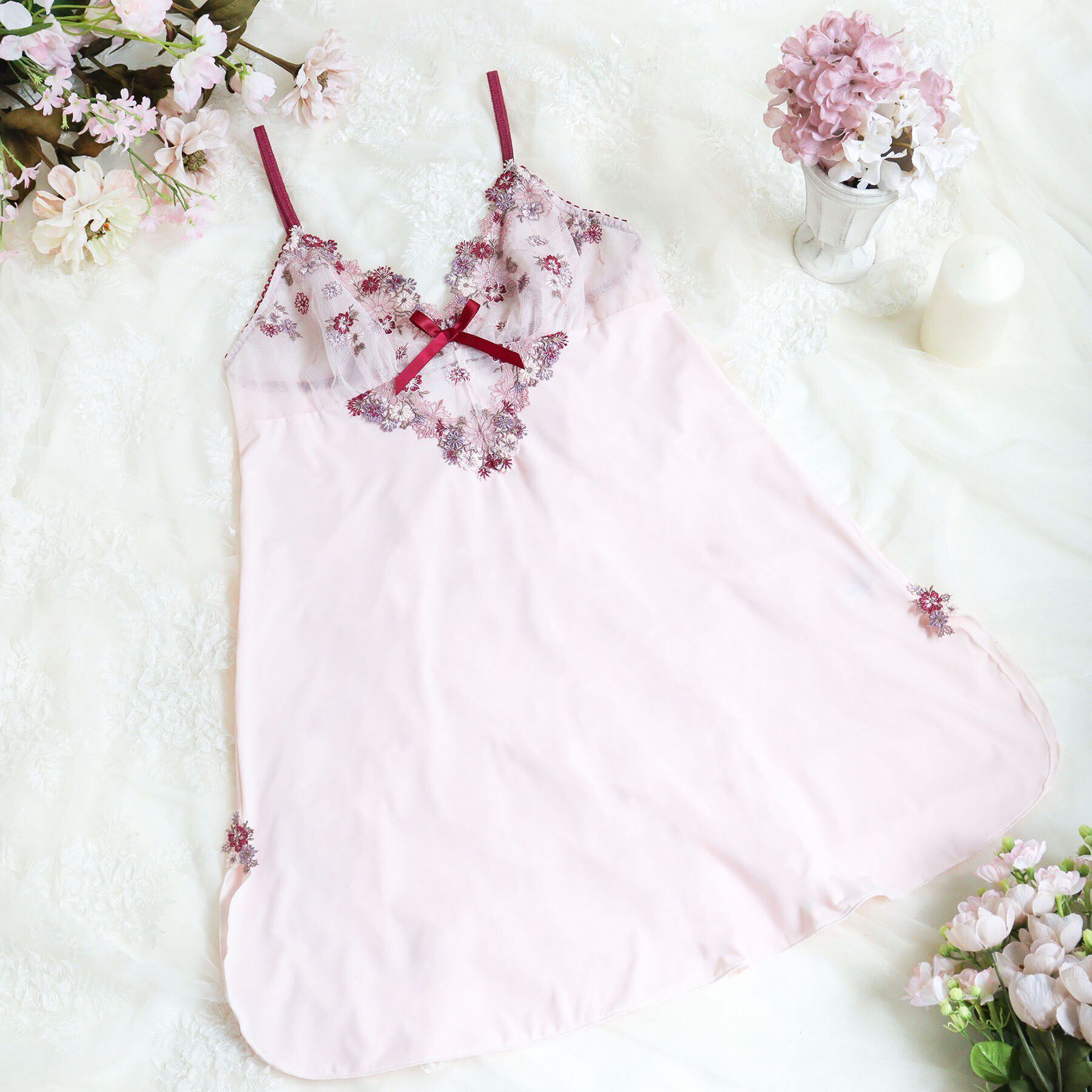 Risa Magli「アレッタ スリップ」|キャミソール|ピンク(071)