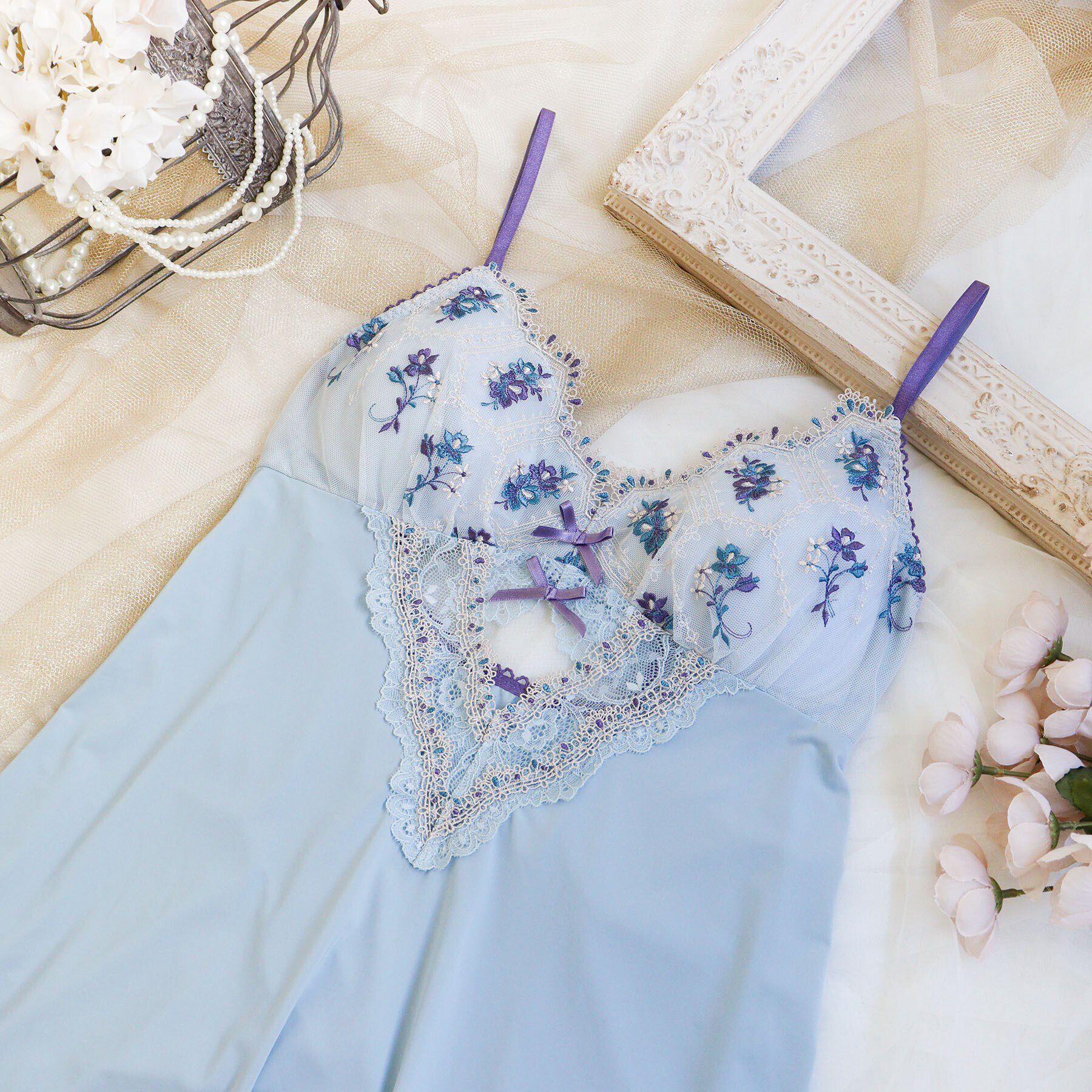 Risa Magli「シーラ カップ付スリップ」|キャミソール|