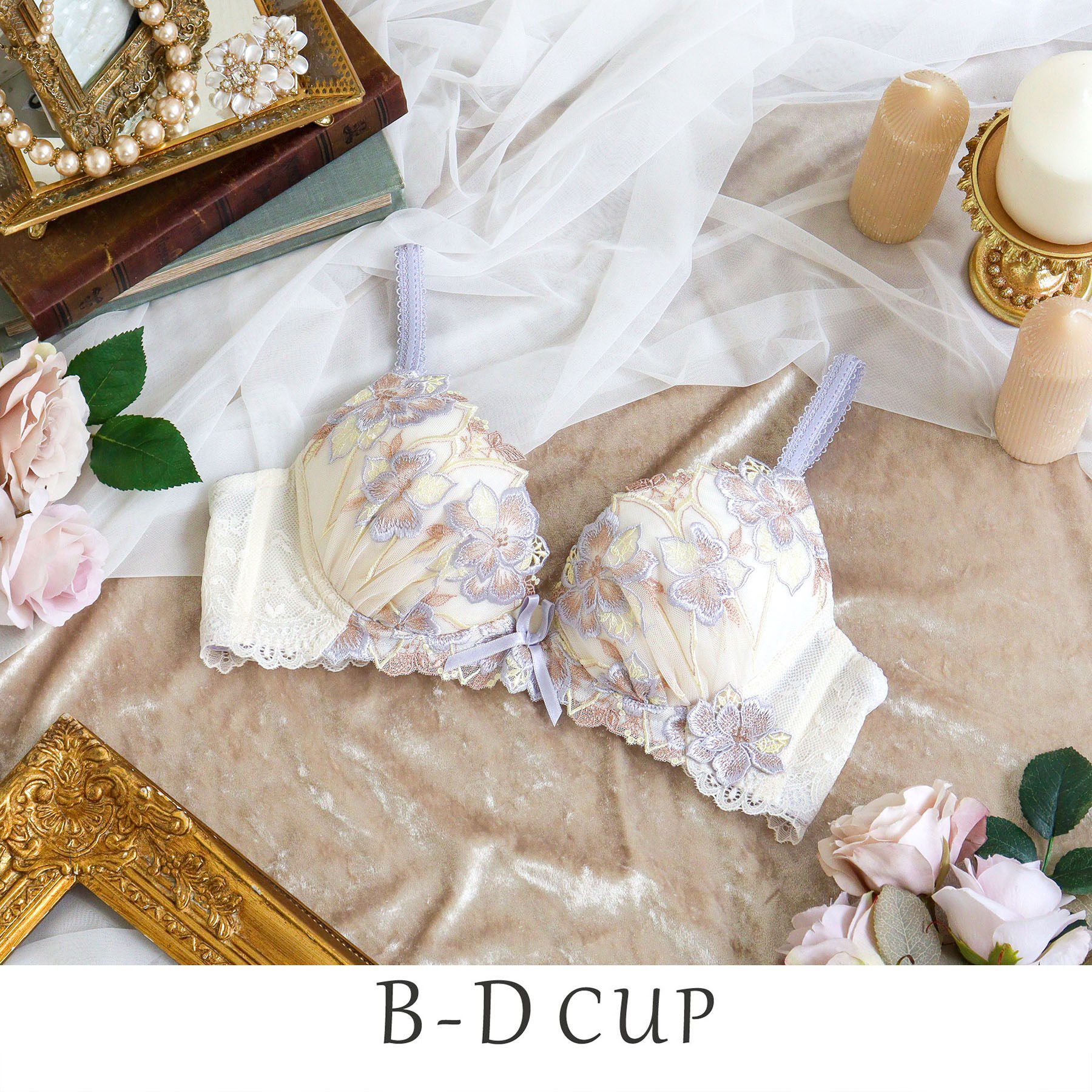 Risa Magli「アデリーノ ブラジャー （B-D） ＜V Make Type＞」|インナー|パープル(083)