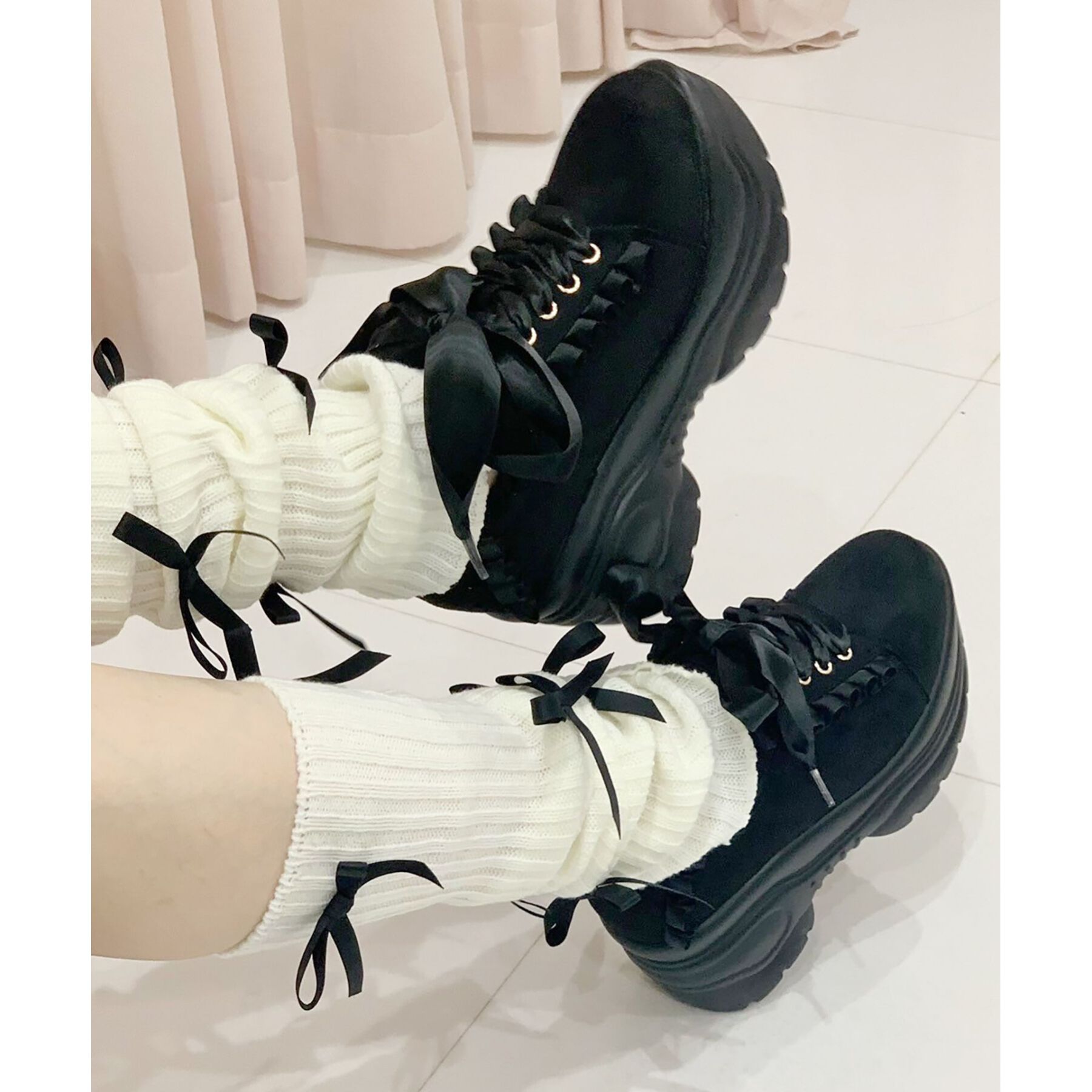 csT&P「厚底フリルスニーカー」|スニーカー|