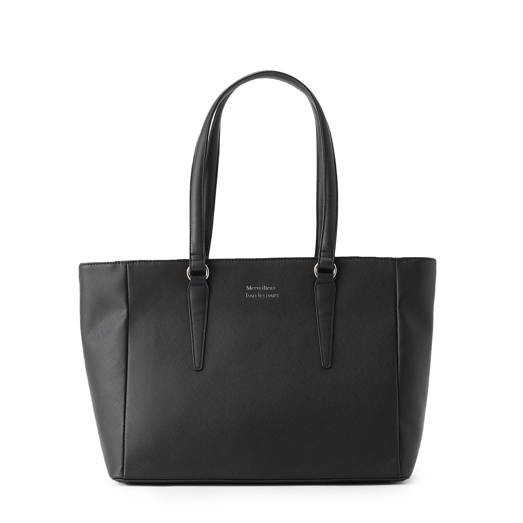 Ober Tashe「シンプル3層トートバッグ」|トートバッグ|ブラック(019)