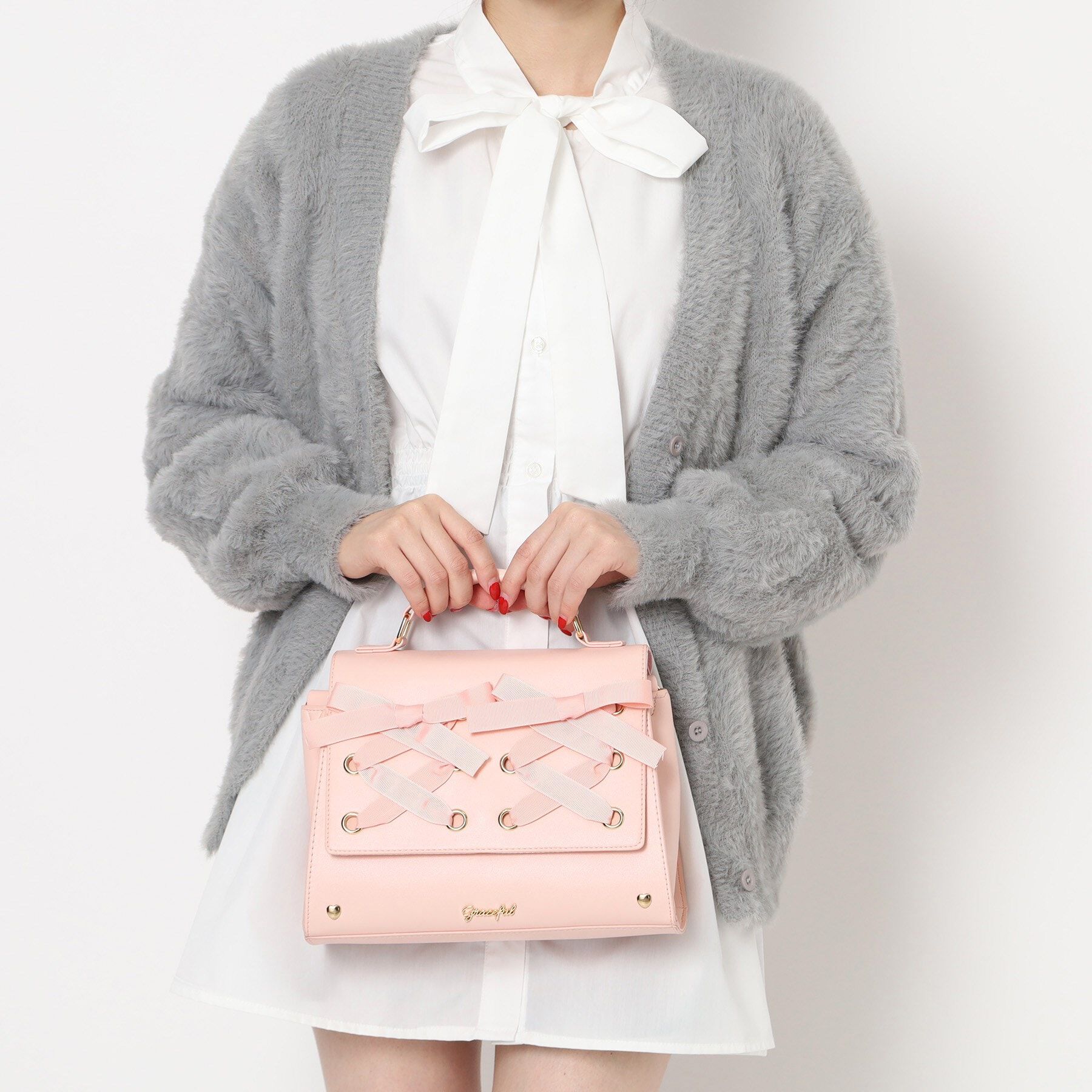 Ober Tashe「あみあげリボン3WAYサッチェルリュック」|リュック|