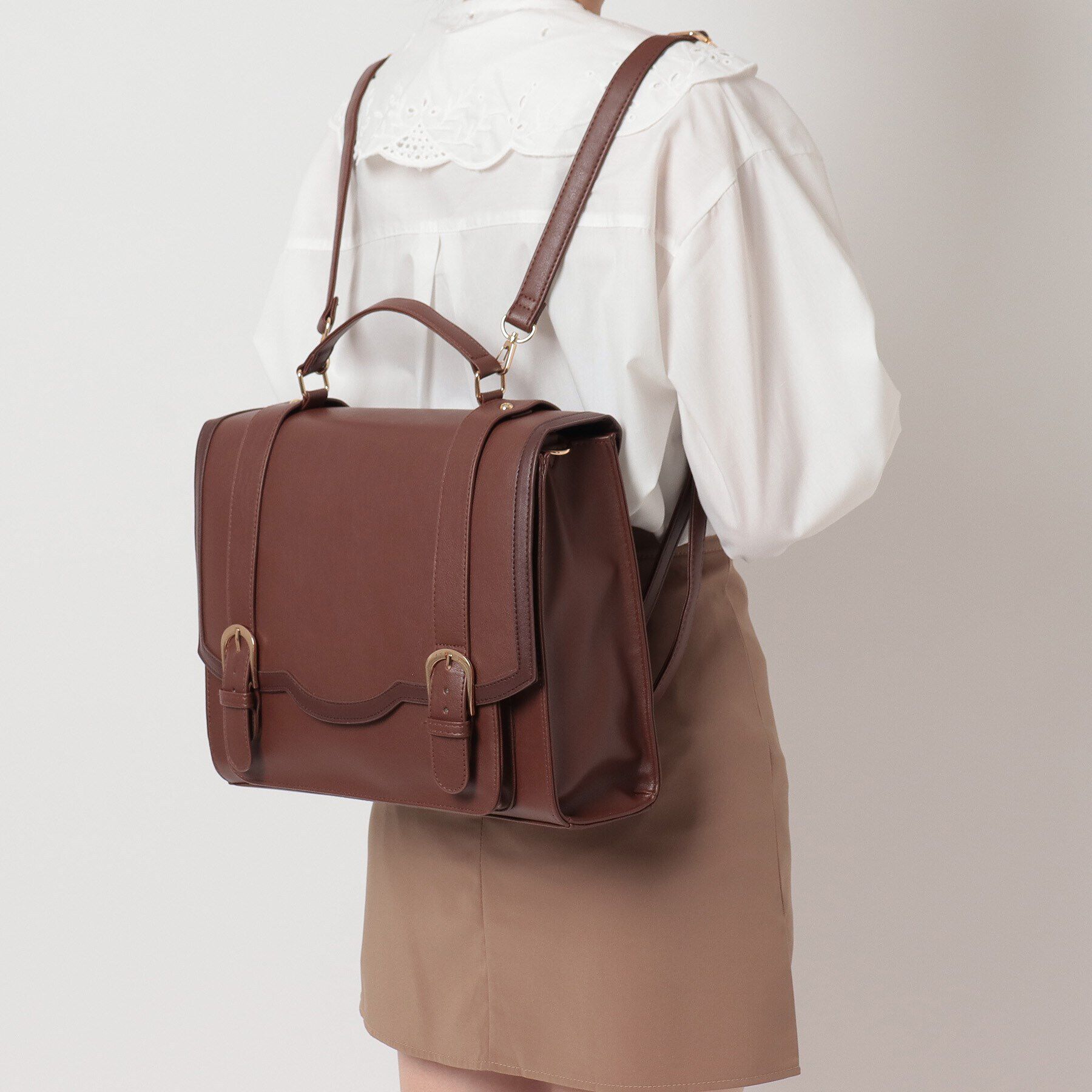 Ober Tashe「スカラップサッチェル」|リュック|