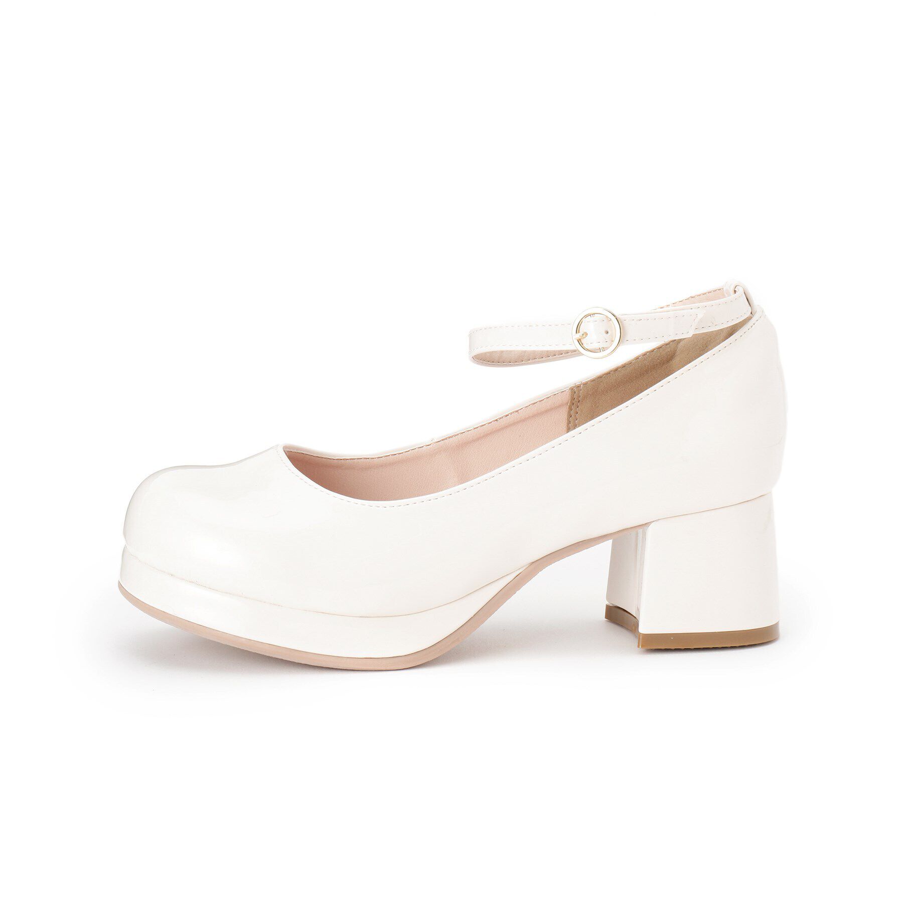 csT&P「厚底ストラップ付プレーンパンプス」|パンプス|