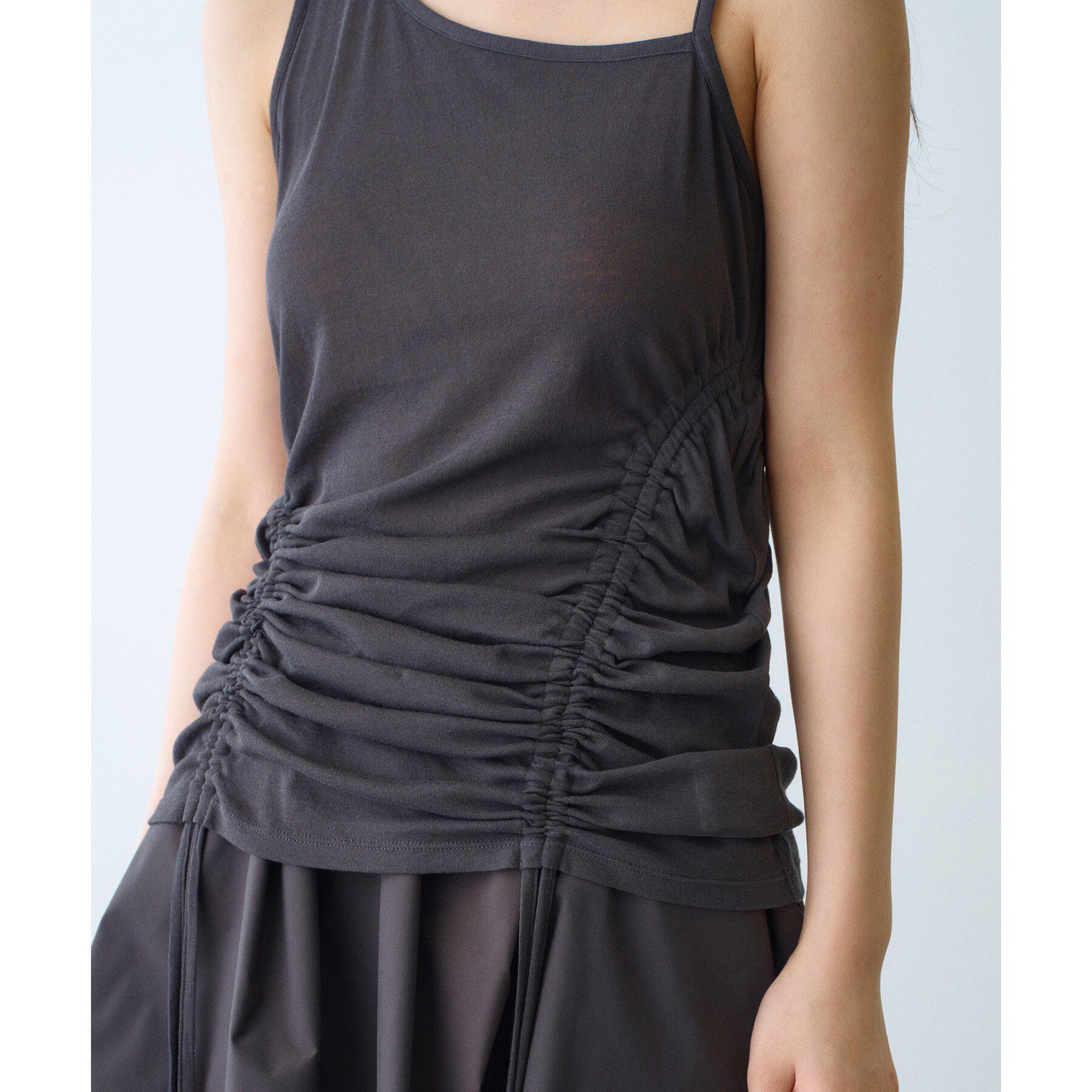 CODE A「asymmetry gather tank」|キャミソール|