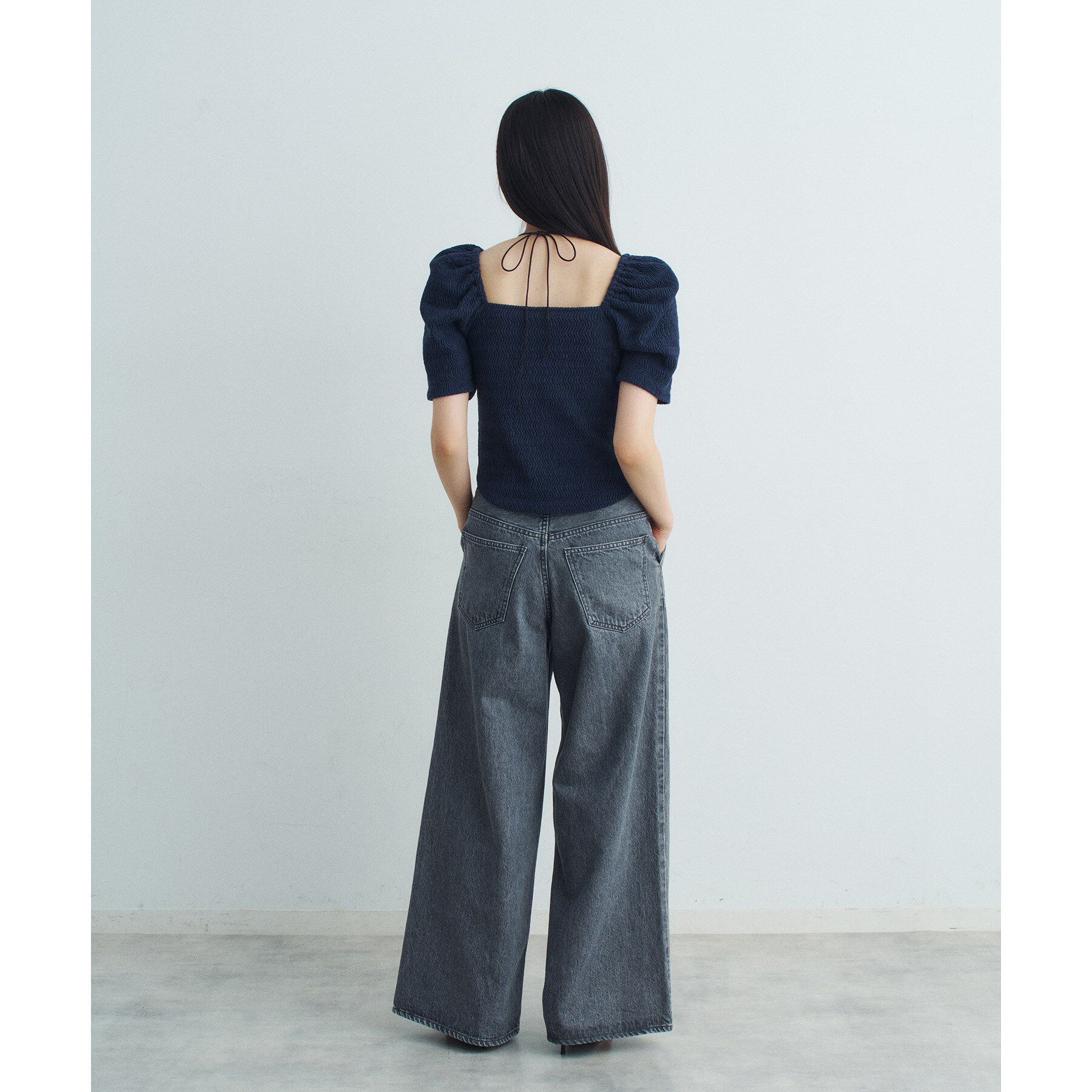 CODE A「gather puff jersey tops」|Tシャツ・カットソー|