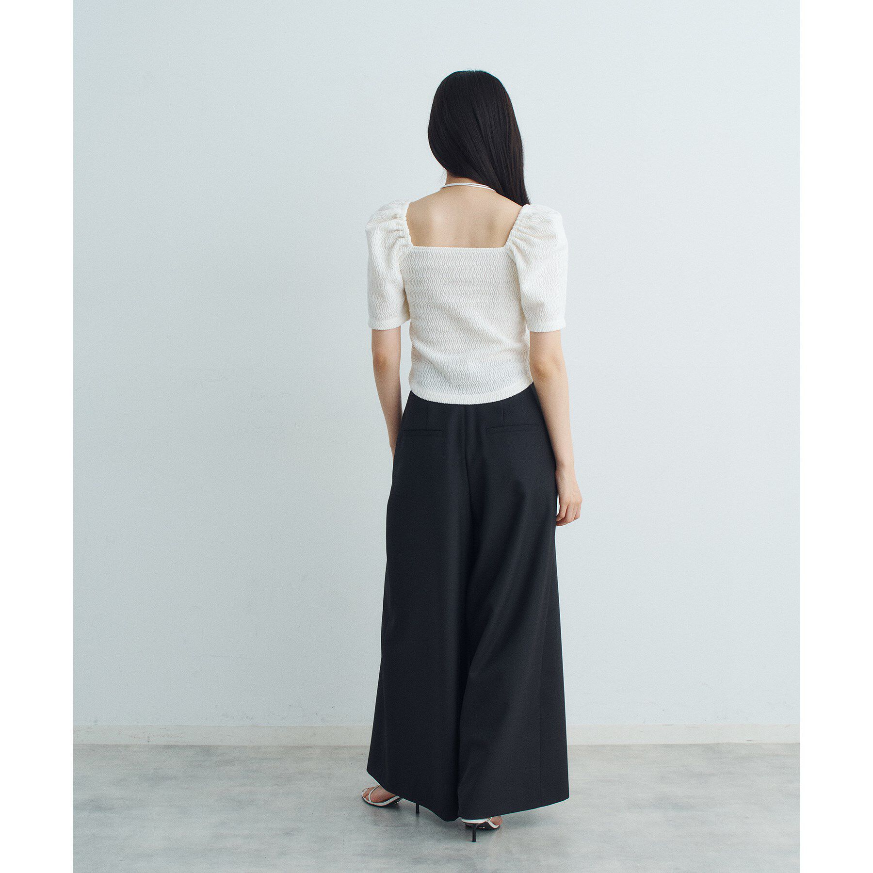 CODE A「gather puff jersey tops」|Tシャツ・カットソー|
