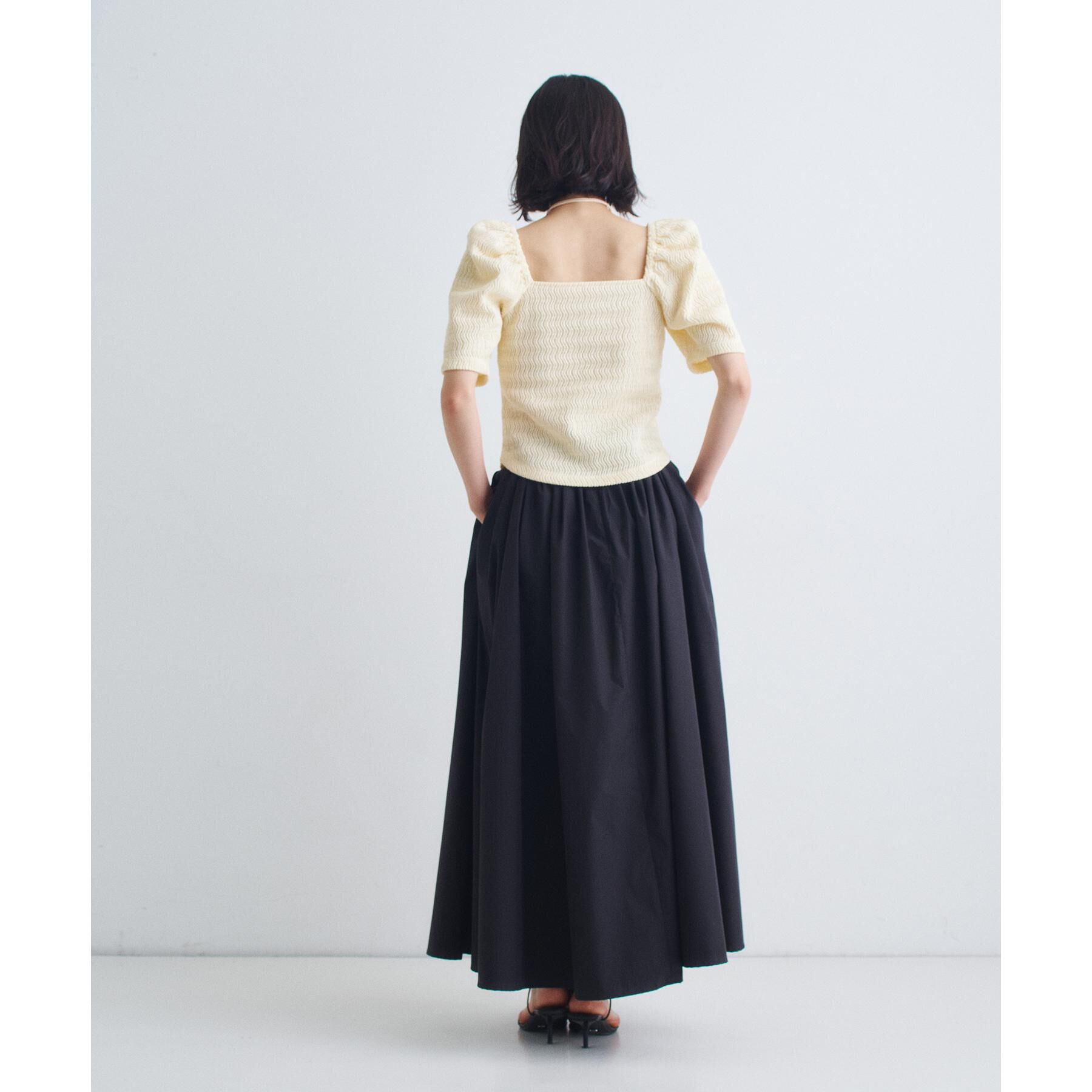 CODE A「gather puff jersey tops」|Tシャツ・カットソー|