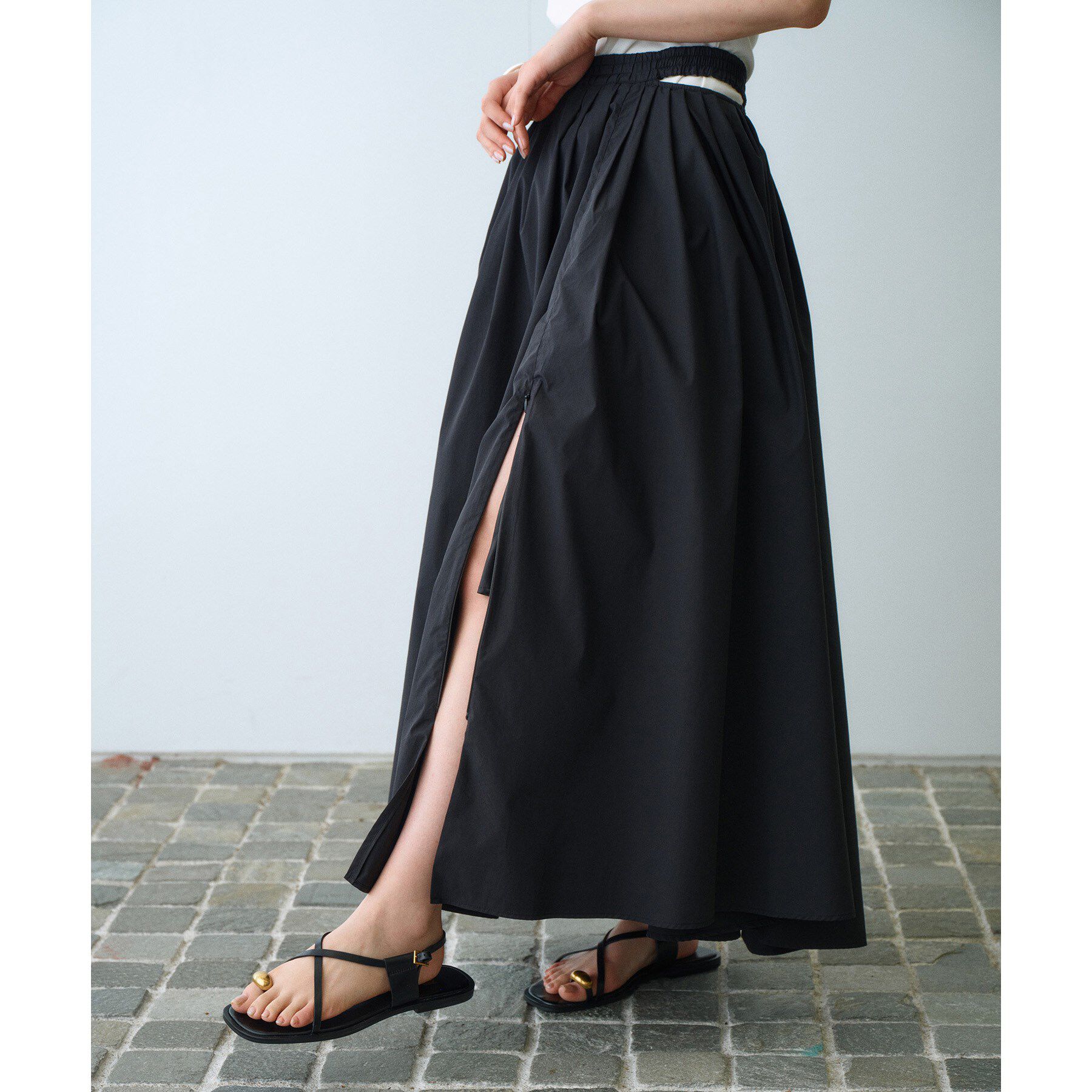 CODE A「side slit volume skirt」|スカート|