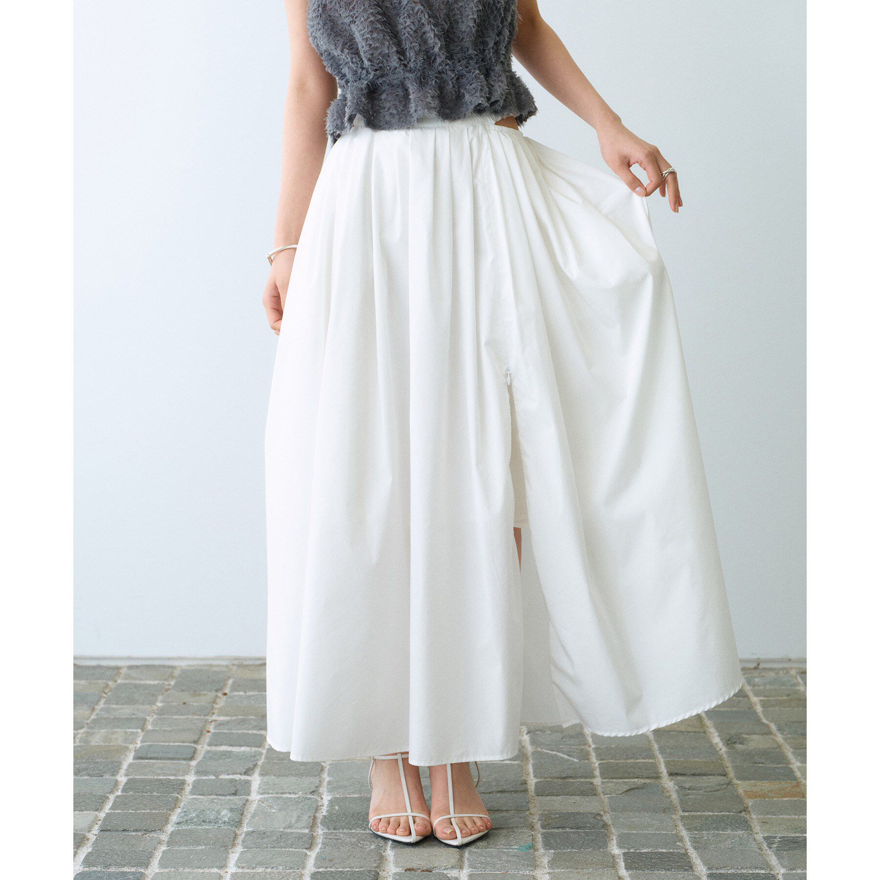 CODE A「side slit volume skirt」|スカート|