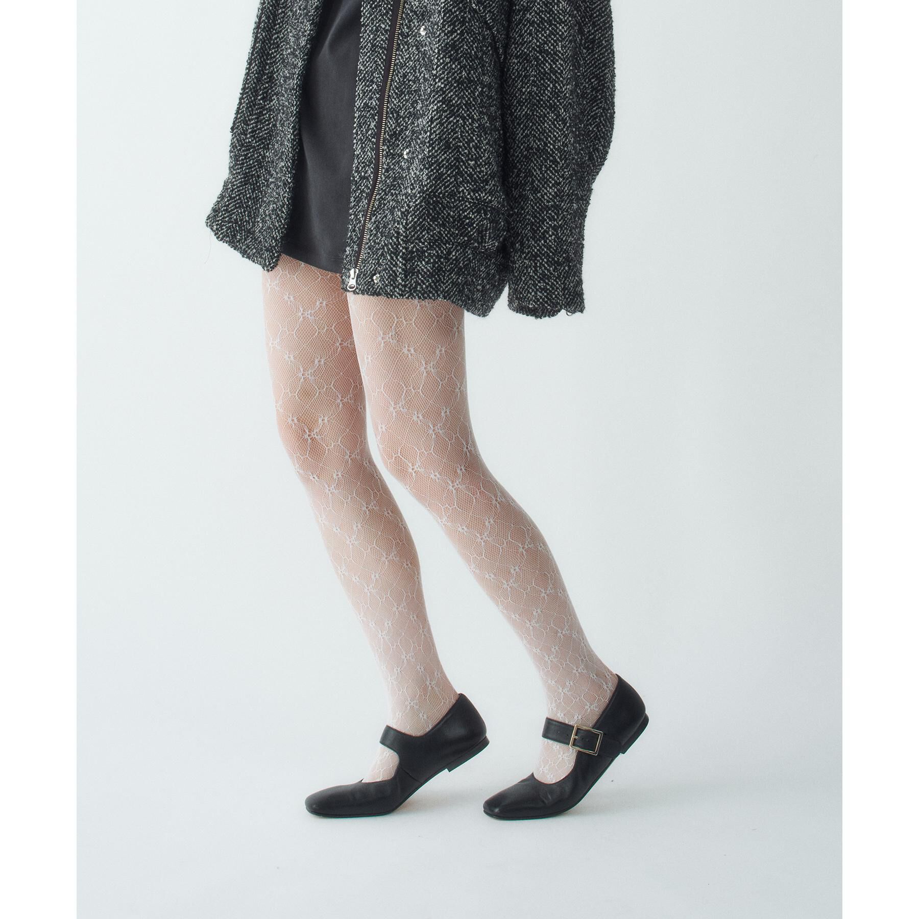 CODE A「piedi nudi｜flower lace tights」|タイツ・ストッキング|