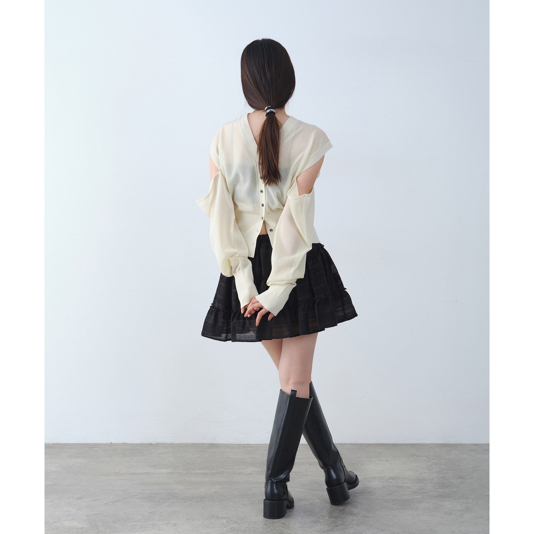 CODE A「dream ruffle lace mini skirt」|スカート|