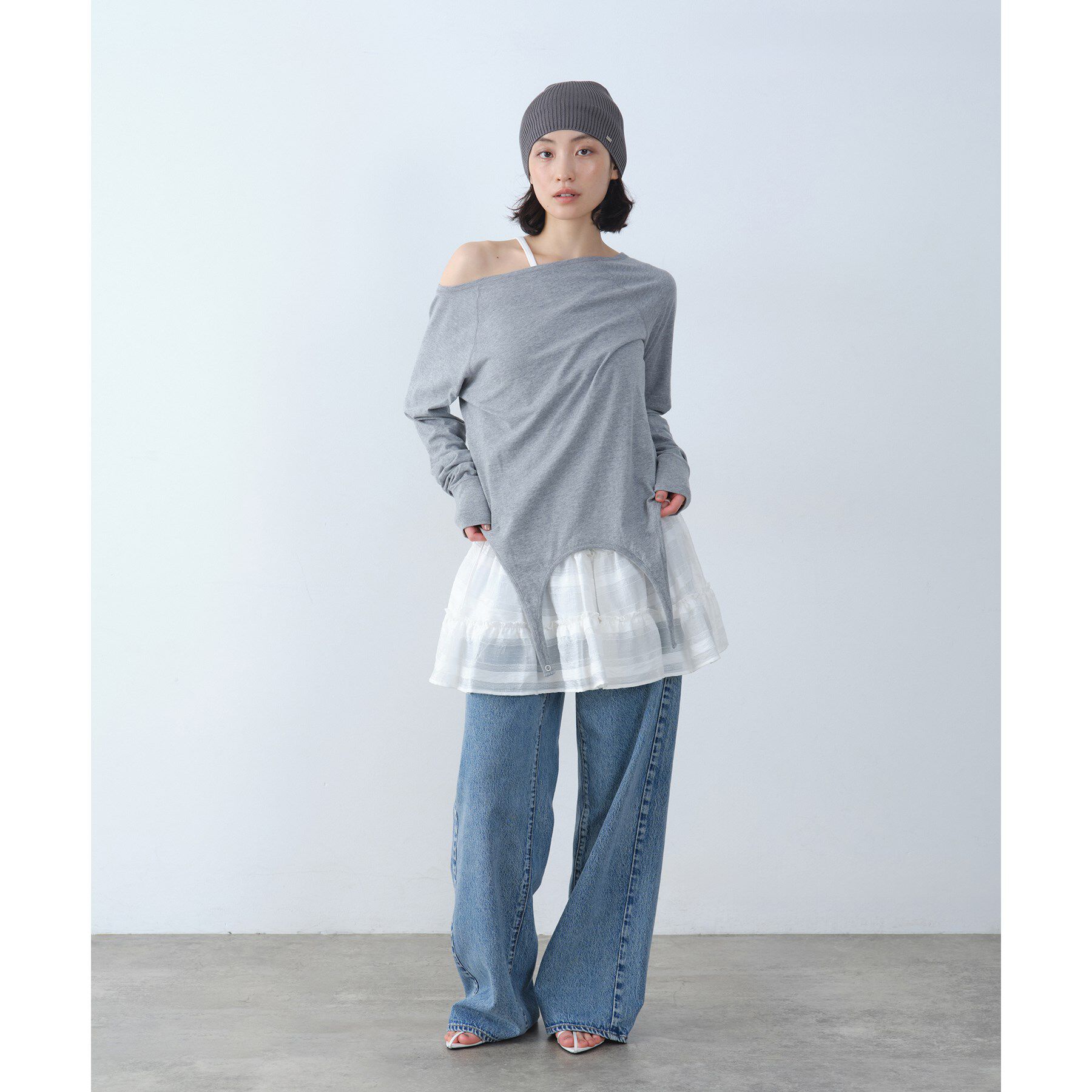 CODE A「dream ruffle lace mini skirt」|スカート|