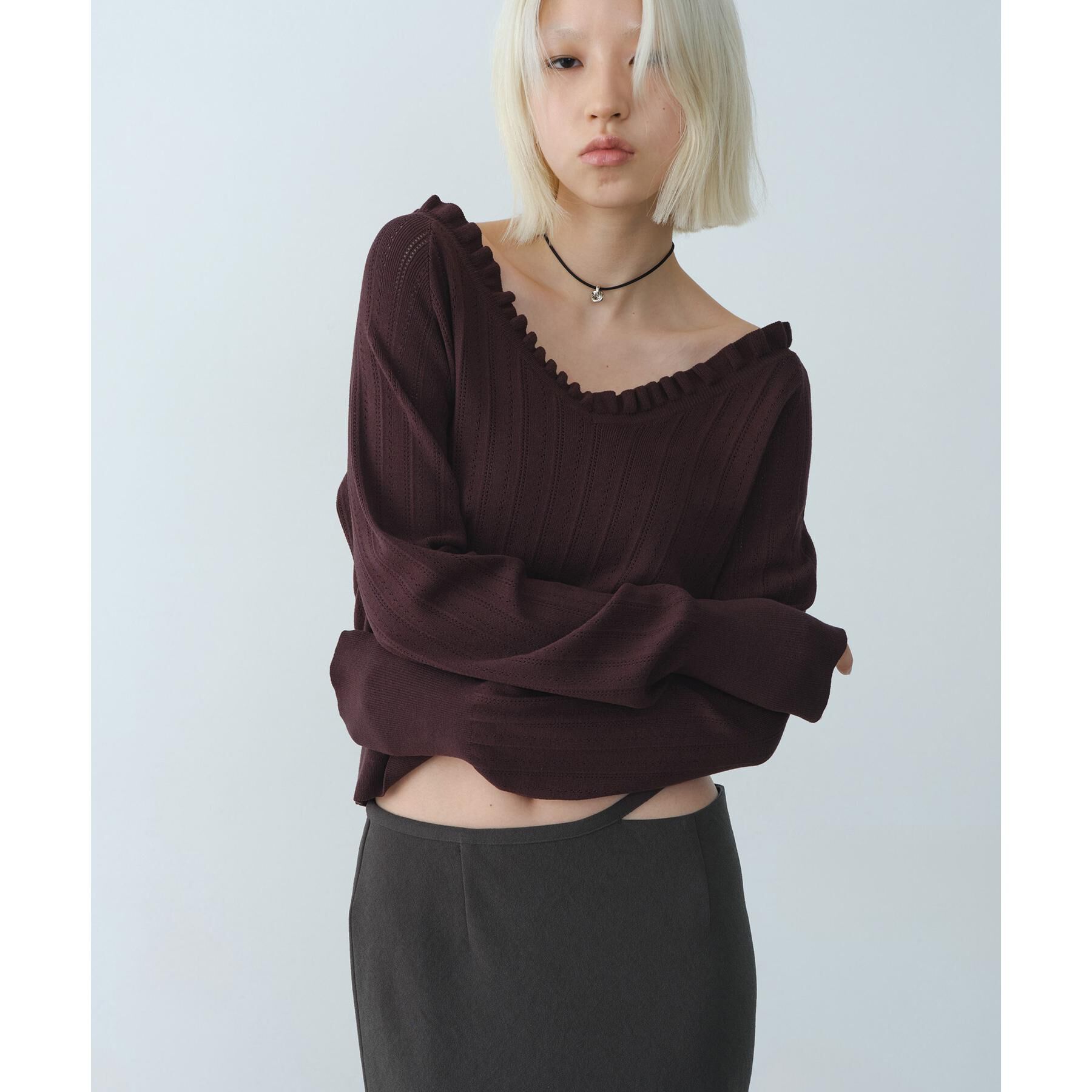 CODE A「frill design knit」|ニット・セーター|