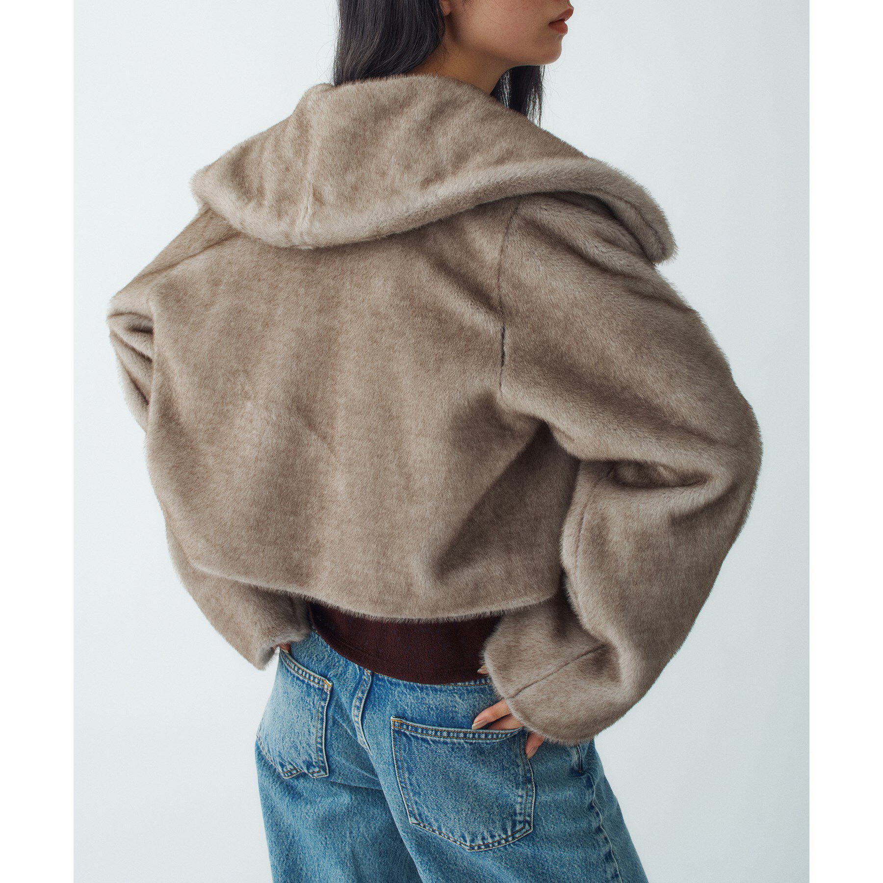 CODE A「faux mink short jacket」|ブルゾン・スタジャン|